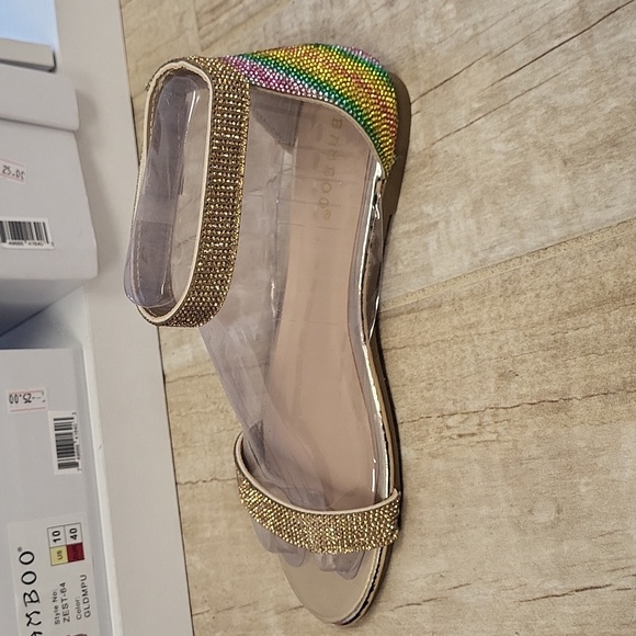 Colorful Rhinestone Sandals - Picture 4 of 6